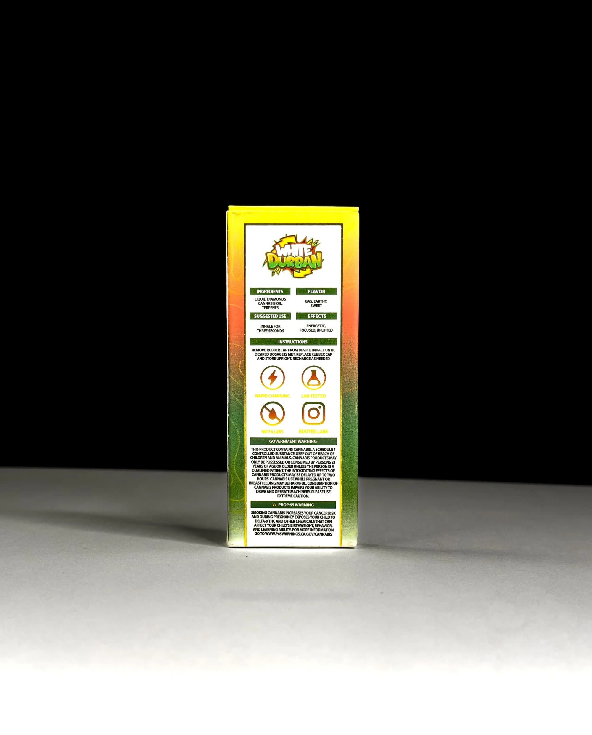Single-unit disposable vape packaging box