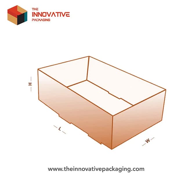 Foot lock tray box with interlocking base