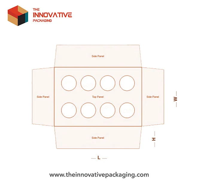 Punch partition insert for box organization