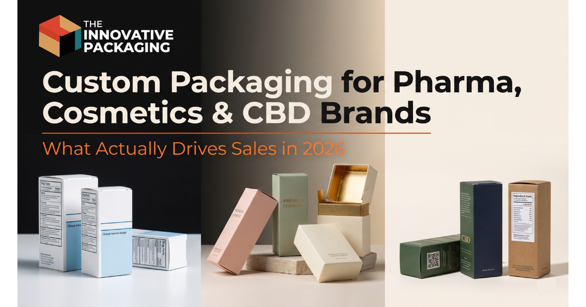 Custom Packaging for Pharma, Cosmetic & CBD Brands: What Actually Drives Sales in 2026