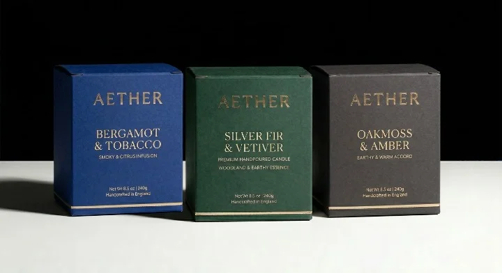 Custom candle packaging box