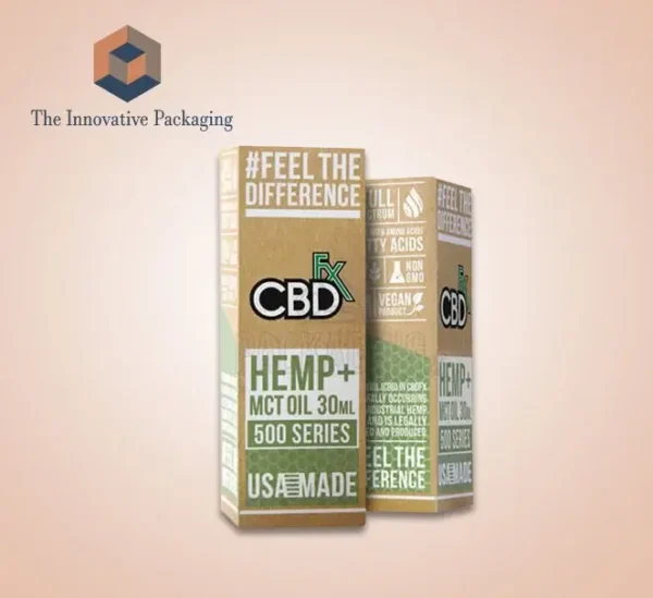 Custom Kraft Hemp Oil packaging | innovative packaging for hemp oil boxes