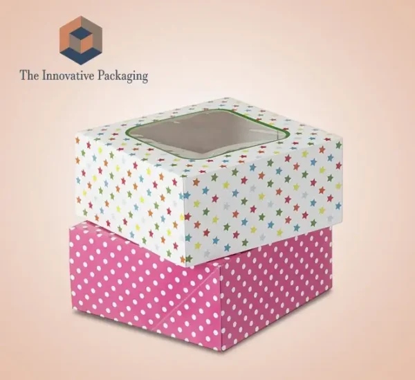 Custom Cake packaging Boxes with window